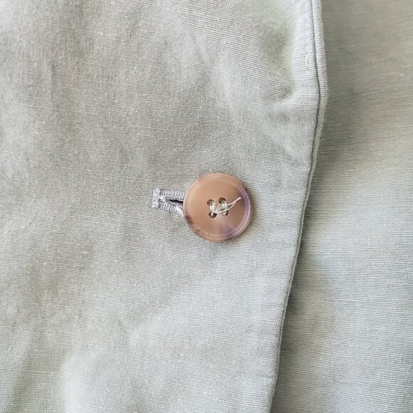 ZARA Cropped Blazer | Sage Green | Short Sleeve | Size XS - Picture 4 of 8